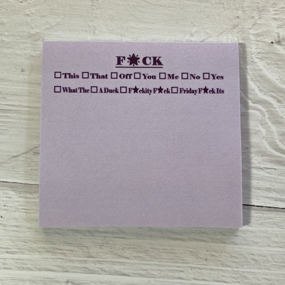 F*ck Post-it® Notes - Purple - Picture 2 of 3